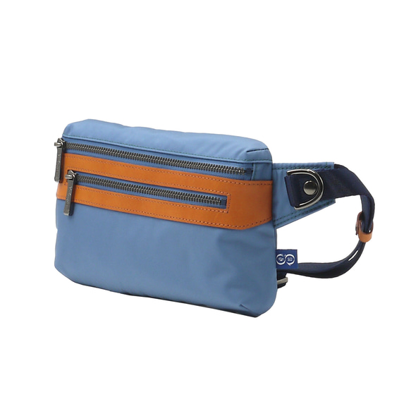 【豊岡鞄】For the Blueボディ&ウエストポーチ　SDGｓで２WAY仕様の軽量撥水バッグ 11枚目の画像