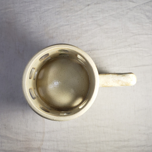 ビードロ釉二重マグカップ No.100 