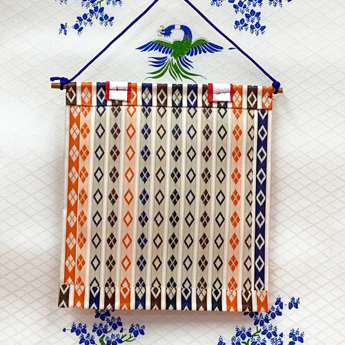 ミニ○几帳○壁飾り○タペストリー○繧繝（うんげん)○ミニ几帳-3