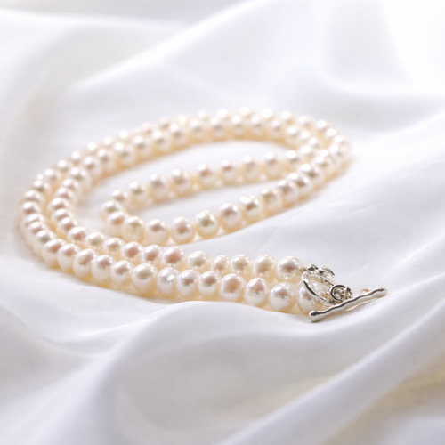 淡水パール ネックレス AAA淡水パールネックレス 6mm｜カレンシルバーマンテル｜フォーマル