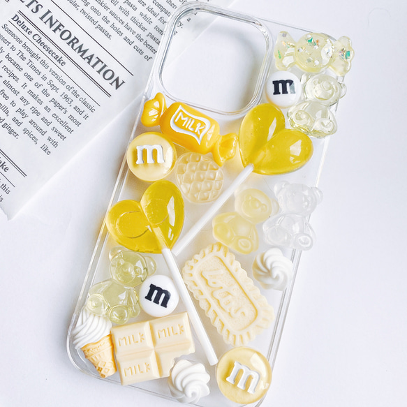 iPhone13pro専用　CANDY POP  lemonadeお菓子のiPhoneケース　フェイクスイーツ 1枚目の画像