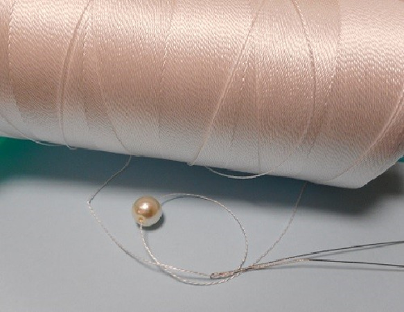 プロ用☆真珠の糸10ｍ GPT(20番)超高強力ポリエチレン製 糸替え 修理にも 4枚目の画像