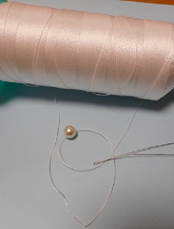 プロ用☆真珠の糸10ｍ GPT(20番)超高強力ポリエチレン製 糸替え 修理にも 1枚目の画像
