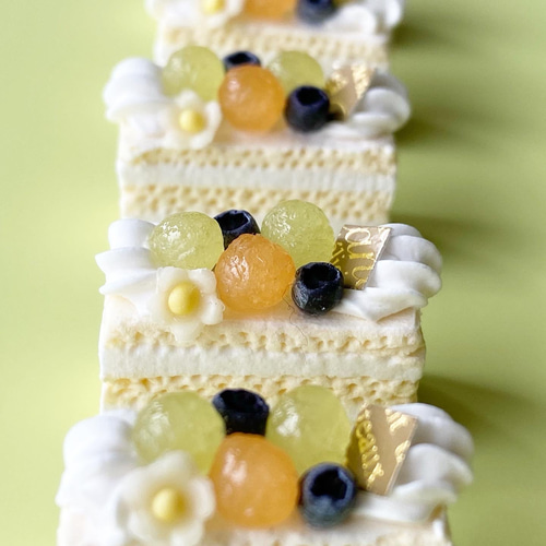 ミニチュア 長方形メロンのショートケーキ その他置物 morico 通販