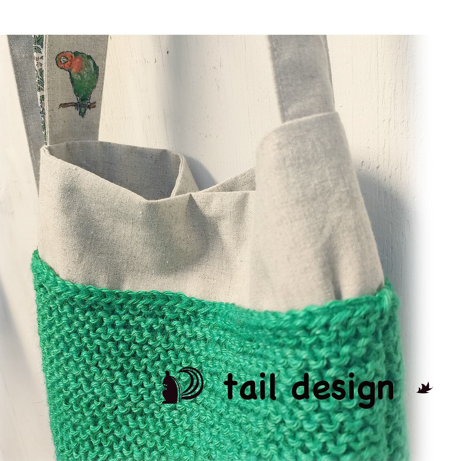 コザクラインコのショルダーバッグ＠サマーグリーン 6,160円