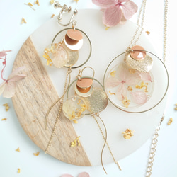 Flower Moon Antique beige【ネッスクレス&ピアス変更可】送料無料creema限定 11枚目の画像