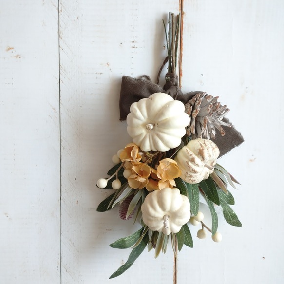 専用＊Halloween＊ホワイトパンプキン　フェイクスワッグ 専用＊Halloween＊ホワイトパンプキン フェイクスワッグ 【公式通販】