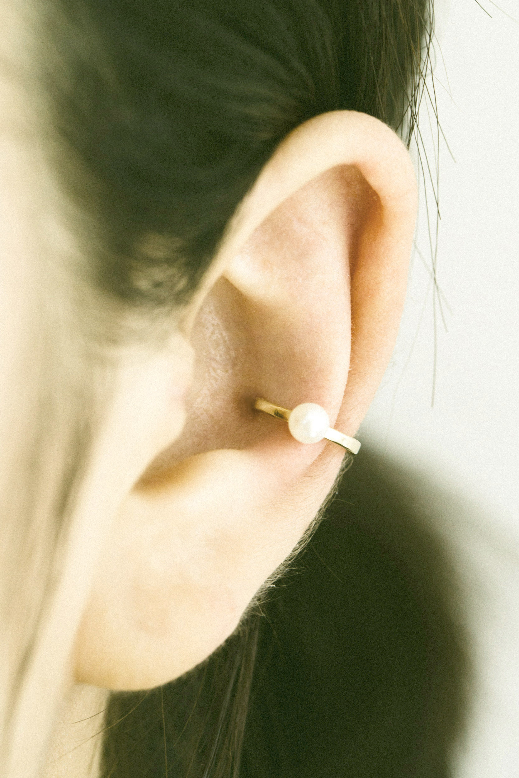 14K金 ゴールド ヘリックス 軟骨  アウター インナーコンク イヤリング イヤーカフ