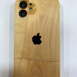 iPhoneケース　椿木材・樹齢200年　Creema限定作品、どこにもない、が、ここにある。日本原産木材、椿スピリット 2枚目の画像