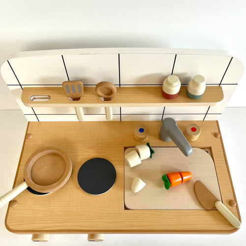 卓上 おままごとキッチン [受注生産] おもちゃ・人形 okamoto craft