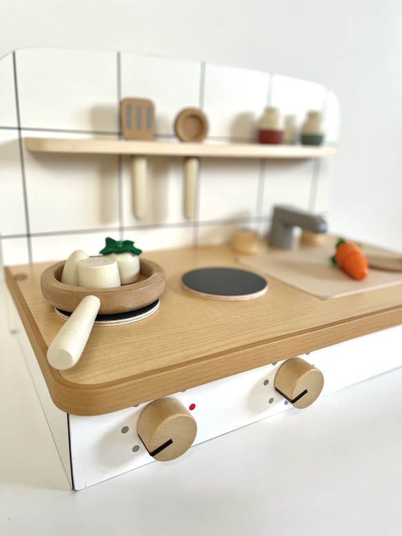 卓上　おままごとキッチン　[受注生産] 予めご了承ください