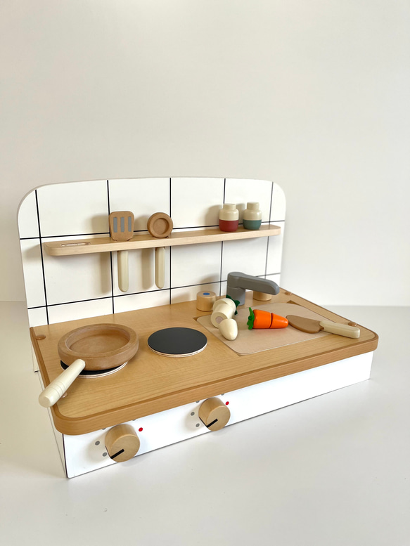 卓上　おままごとキッチン　[受注生産] 予めご了承ください