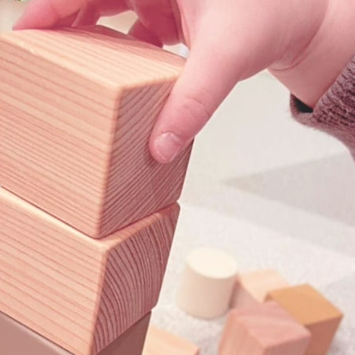 つみきブロック＋お名前積み木〜ナチュラル仕上げ〜【出産祝い】【1歳