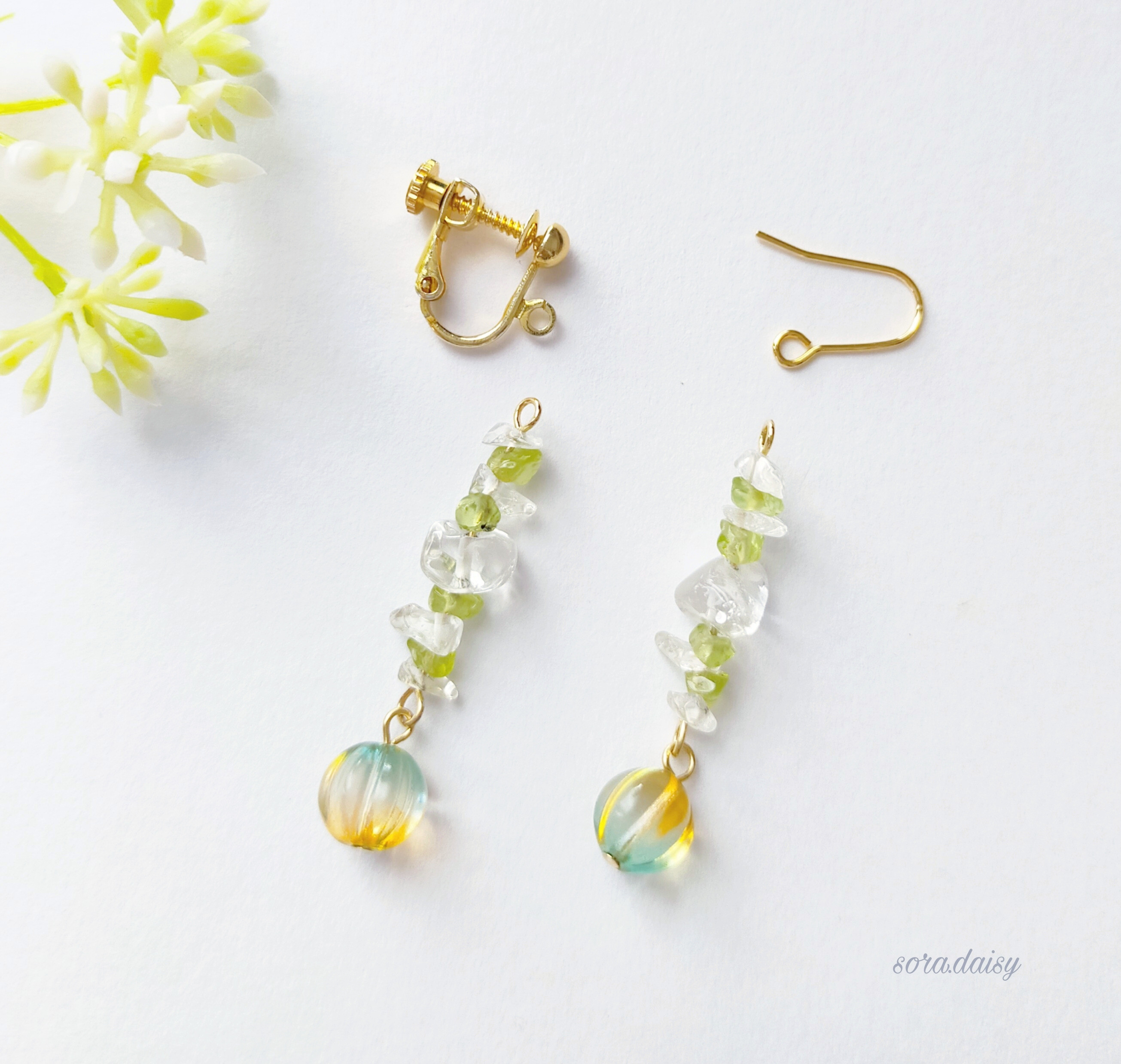 Donatellaペリーニ　天然石ピアス