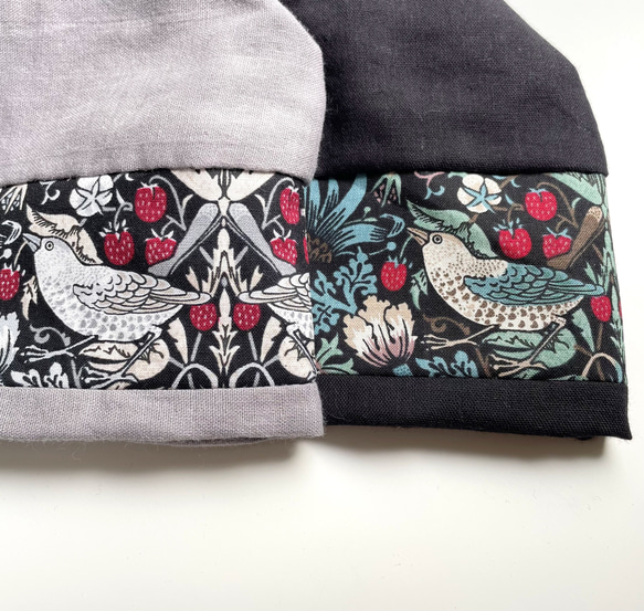 William Morris ⭐️ 使用的設計布料 ⭐️ 草莓小偷 ⭐️ 帽子 *護理帽 第6張的照片