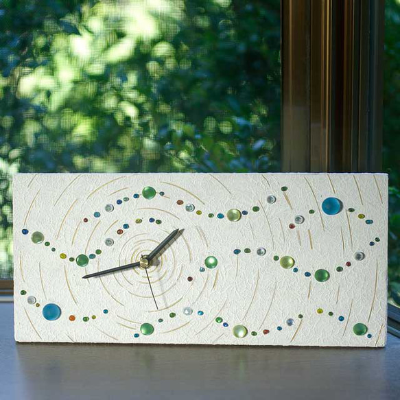 ビー玉の置き時計、掛け時計－１１　 3枚目の画像