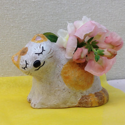 花入れ「花ねこ」Ｃ 1枚目の画像