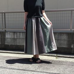 リネンのおとな可愛いスカート 2枚目の画像