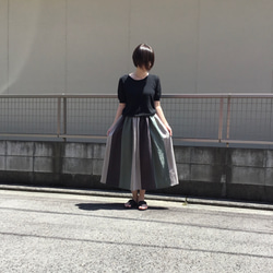 リネンのおとな可愛いスカート 3枚目の画像