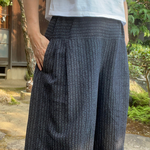 古布襤褸 大島紬パンツ 着物リメイク 大島紬 ブカブカパンツ