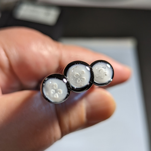 再販19】a_beeの気まぐれ水中くらげのガラスペン・ブルーブラック色