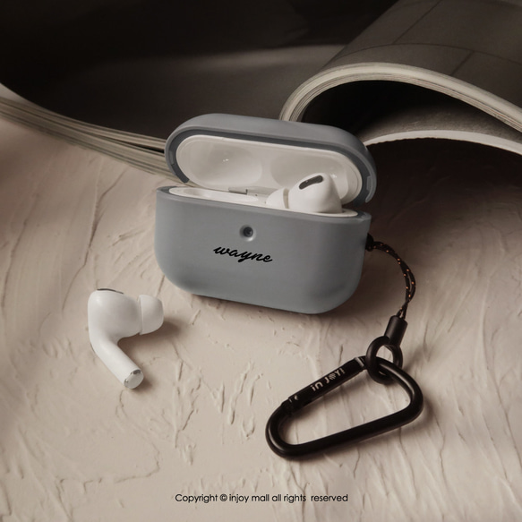 客製文字 AirPods Pro保護殼 青春漫遊 禮物防摔 耳機掛勾保護套 第9張的照片