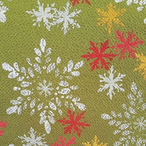 Xmas ツリー 街灯 名古屋帯 正絹