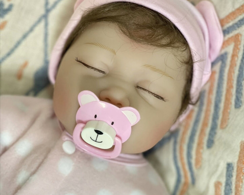 Peach♡｝リボーンドール 赤ちゃん人形 幸せそうな寝顔 その他人形