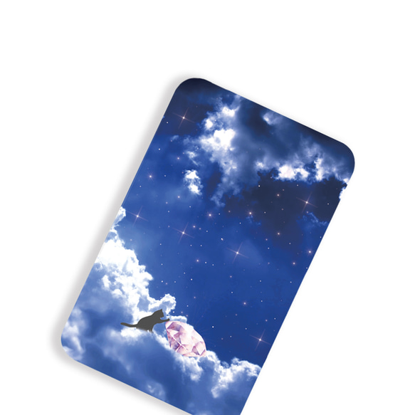 雲の上の宝石と猫　モバイルバッテリー 2枚目の画像