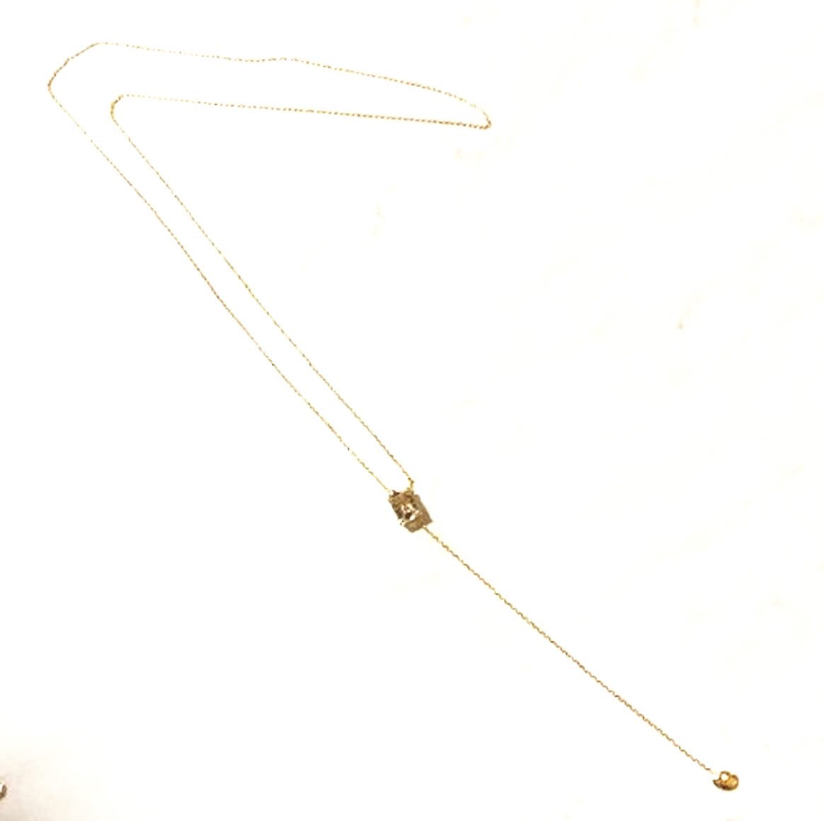 アジャスターネックレス＿ルチルクォーツ+24KGF　/　Rutile Quartz +24KGF＿Necklace