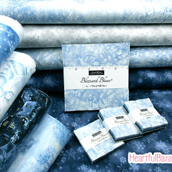 USAコットン(110×50) moda Blizzard Blues 雪の森 5枚目の画像