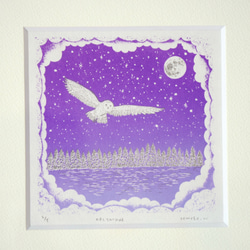 版画 Nocturnal（シルクスクリーンプリント） 版画 Laviolaluna 通販