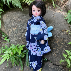 M2327 ミキちゃんマキちゃん ハンドメイド 服 いちご柄 白パンツ