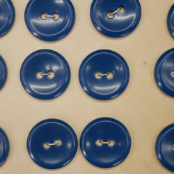 フランスプラスチック丸ボタン（ブルーL） 3個セット 7枚目の画像