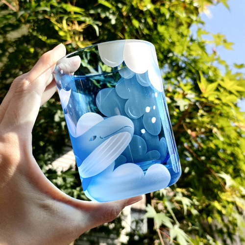 メロウグラスさんの青いお月様の作品 Mellow glass 青い月の作品 Mellow glass 青い月の作品 KAZUAKI
