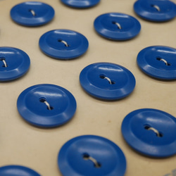 フランスプラスチック丸ボタン（ブルーM） 3個セット 8枚目の画像