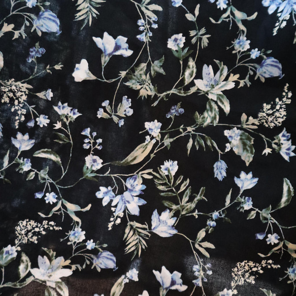 花柄コットンローンのカシュクールワンピース 5枚目の画像