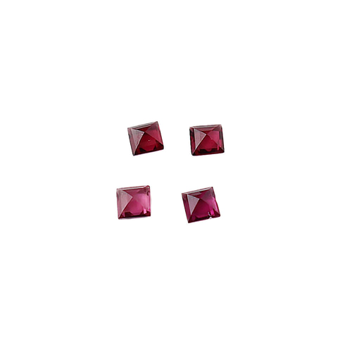 R160✴18kgp 【希少石】スファレライト ラウンドファセットカット リング ロードライトガーネット スクエアファセットカット 約4mm
