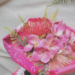プルメリア(ピンク)の花束 3枚目の画像