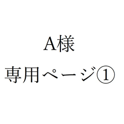 A様専用ページ① 1枚目の画像