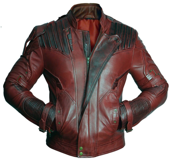 羊革・キルト袖と肩付いた羊革のライダースジャケット Sheep Leather Rider Waxed Jacket 3枚目の画像