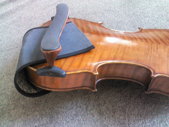 ■絹顎あてカバーK-0１　ヴァイオリン/ビオラ　顎あてカバーカウフマン型 4枚目の画像