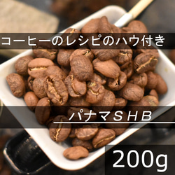 【コーヒー教材プレゼント付・送料無料】浅煎り　パナマSHB　華やかな香りが心地よい　200g　コーヒー豆　珈琲豆　自家焙 1枚目の画像