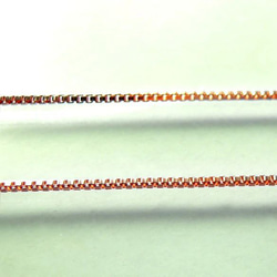 ベネチアンチェーン 10金ネックレス（8面ダイヤカット）ピンクゴールド【K10PG】全長40㎝~45㎝　調整スライド付き 9枚目の画像