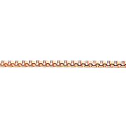 ベネチアンチェーン 10金ネックレス（8面ダイヤカット）ピンクゴールド【K10PG】全長40㎝~45㎝　調整スライド付き 11枚目の画像