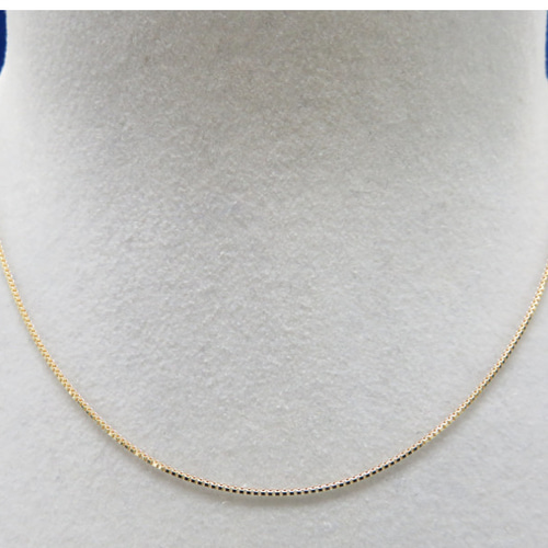 ベネチアンチェーン 18金ネックレス（8面ダイヤカット）K18【ゴールド