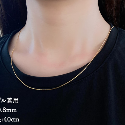 ベネチアンチェーン 18金ネックレス（8面ダイヤカット）K18
