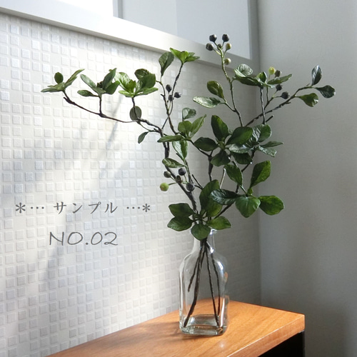 ✿ 11/15更新【 粘土置物・サンプル集 】森の枝物ドウダンツツジ