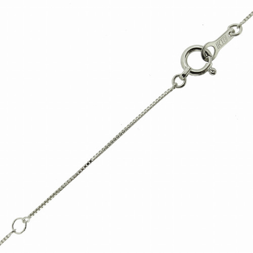 18金ホワイトゴールドK18WG天然ダイヤモンド1粒ベネチアンチェーンネックレス 楽天市場】K18WGホワイトゴールド ベネチアンネックレス