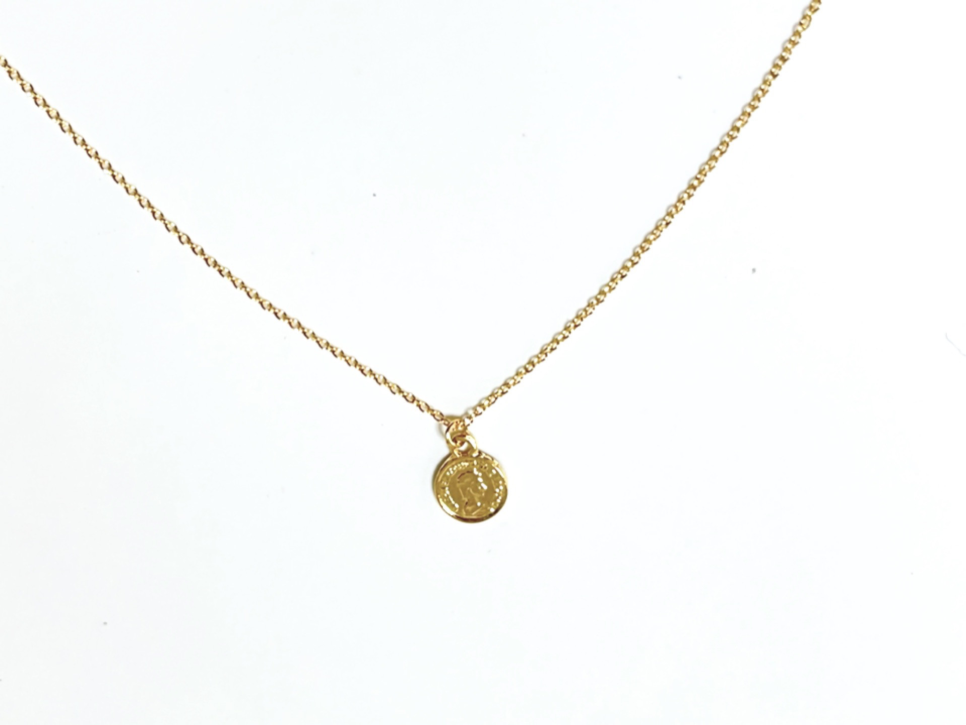 16kgf♡小さなコインのネックレス ネックレス・ペンダント aica